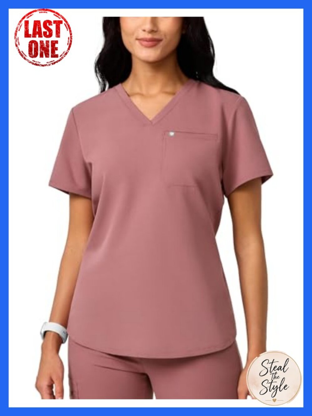 Soft Stretch V-Neck Scrub Top Short Sleeve Medical Workwear